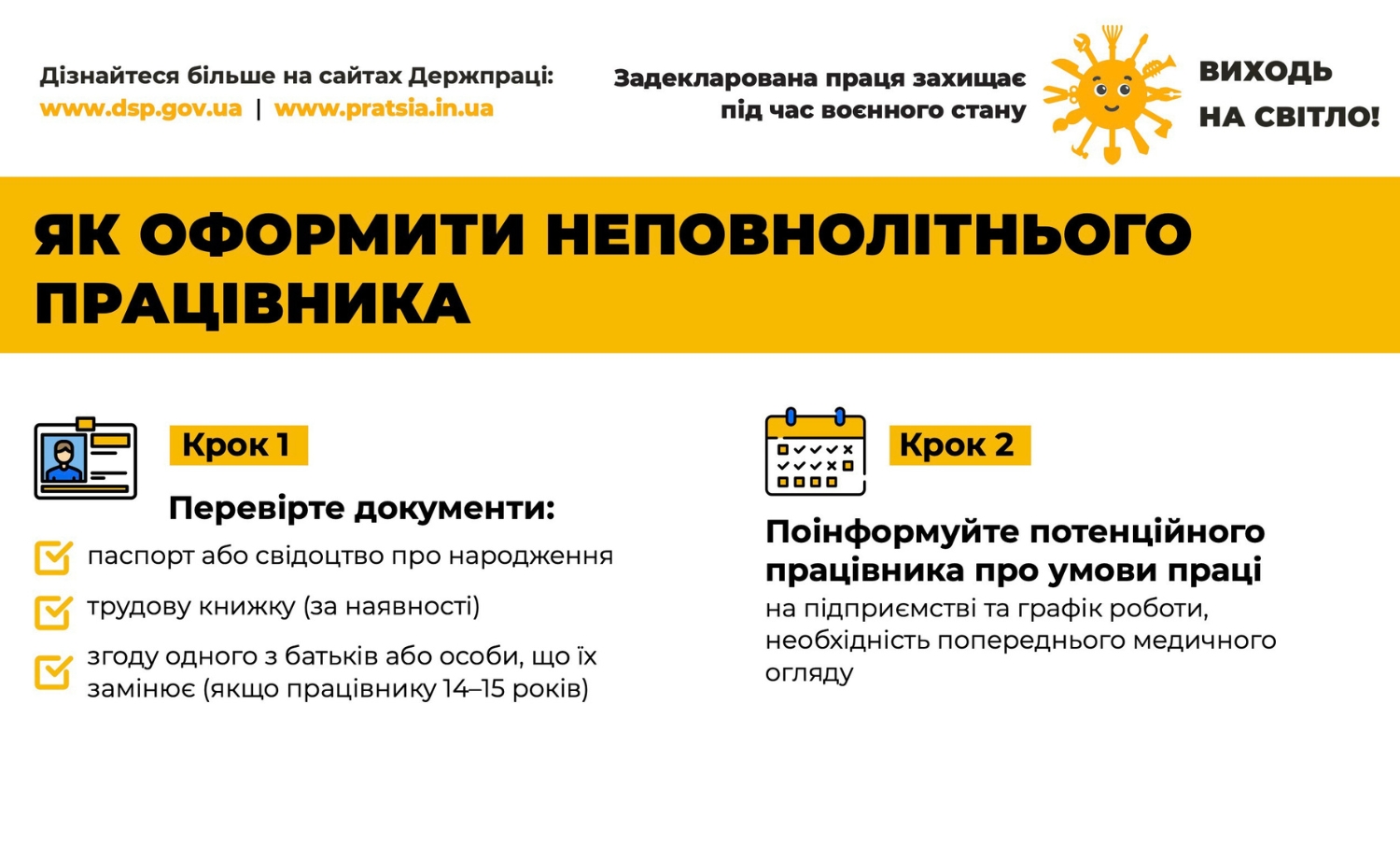 Як оформити неповнолітнього працівника